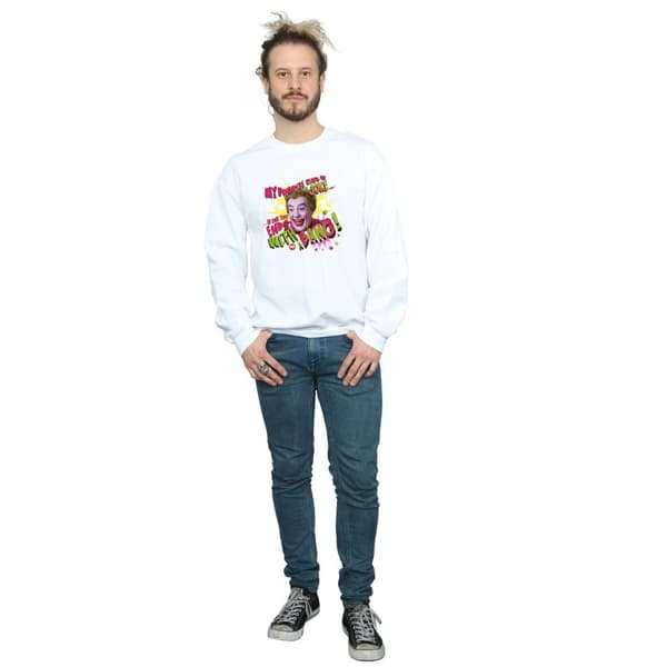 DC Comics Mens Batman TV Series Joker Bang Sweatshirt