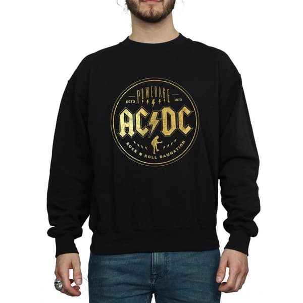 AC/DC Mens Rock N Roll Damnation Sweatshirt