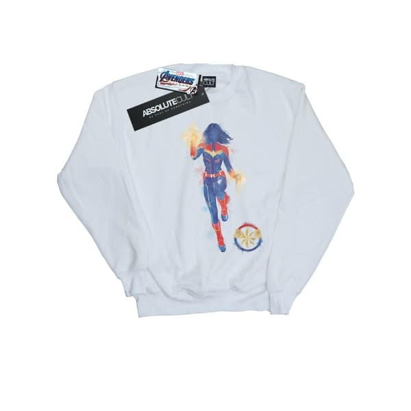 Marvel Sweatshirt med målad Captain Marvel från Avengers Endgame för tjejer