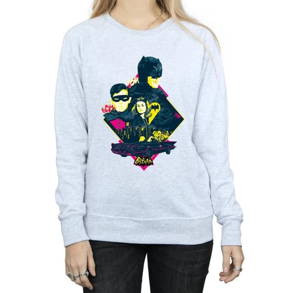 DC Comics Womens/Ladies Batman TV Series Character Pop Art Sweatshirt