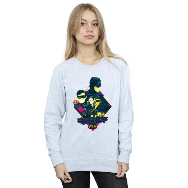 DC Comics Womens/Ladies Batman TV Series Character Pop Art Sweatshirt