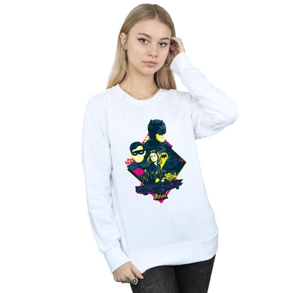 DC Comics Womens/Ladies Batman TV Series Character Pop Art Sweatshirt