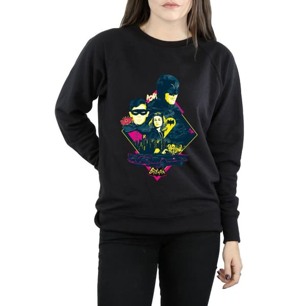 DC Comics Womens/Ladies Batman TV Series Character Pop Art Sweatshirt