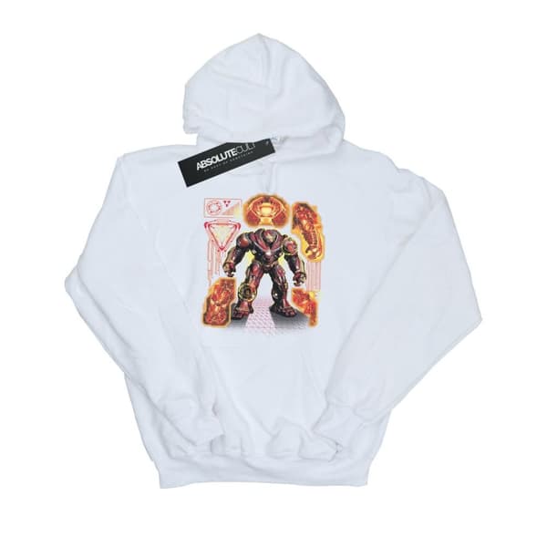 Marvel Mens Avengers Infinity War Hulkbuster Blueprint Hoodie