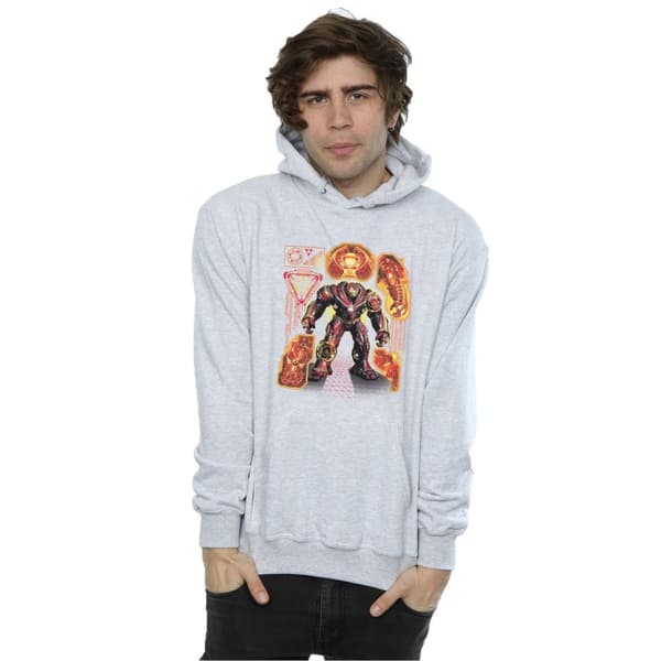 Marvel Mens Avengers Infinity War Hulkbuster Blueprint Hoodie