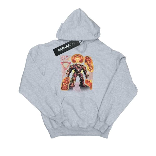 Marvel Mens Avengers Infinity War Hulkbuster Blueprint Hoodie