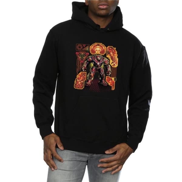 Marvel Mens Avengers Infinity War Hulkbuster Blueprint Hoodie