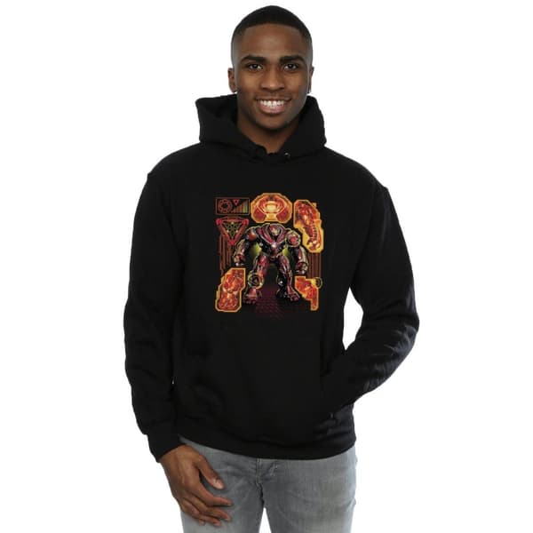 Marvel Mens Avengers Infinity War Hulkbuster Blueprint Hoodie