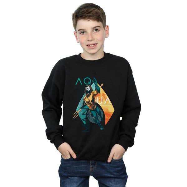 DC Comics Pojkar Aquaman Tropical Icon Sweatshirt