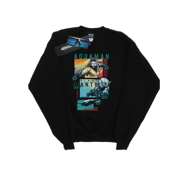 DC Comics Boys Aquaman Character Tiles Sweatshirt
