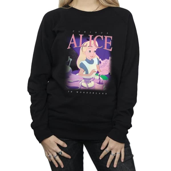 Disney Womens/Ladies Alice in Wonderland Montage Sweatshirt