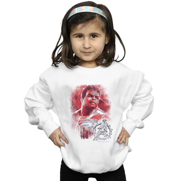 Marvel Girls Avengers Endgame Hulk Brushed Sweatshirt