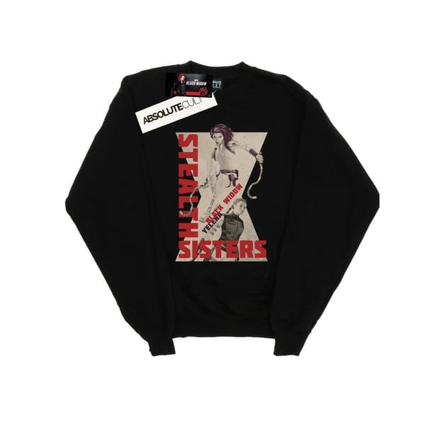 Marvel Mens Black Widow Movie Stealth Sisters Sweatshirt