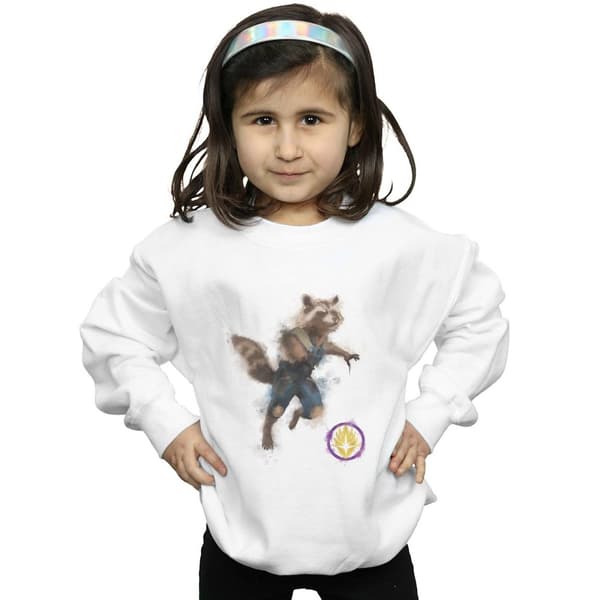 Marvel Sweatshirt med målad raket för flickor - Avengers Endgame