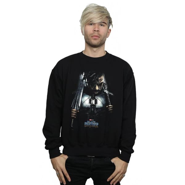 Marvel Mens Black Panther Killmonger Poster Sweatshirt
