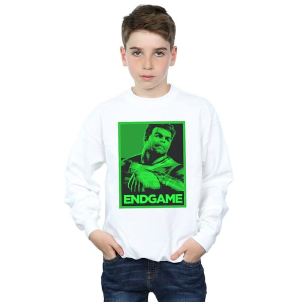 Marvel Boys Avengers Endgame Hulk Poster Sweatshirt