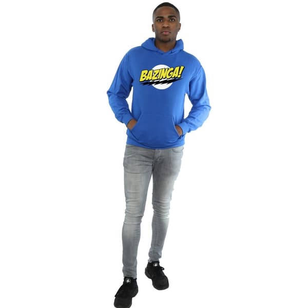 The Big Bang Theory Mens Sheldon Bazinga Hoodie