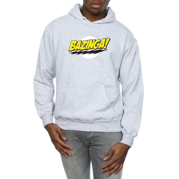 The Big Bang Theory Mens Sheldon Bazinga Hoodie