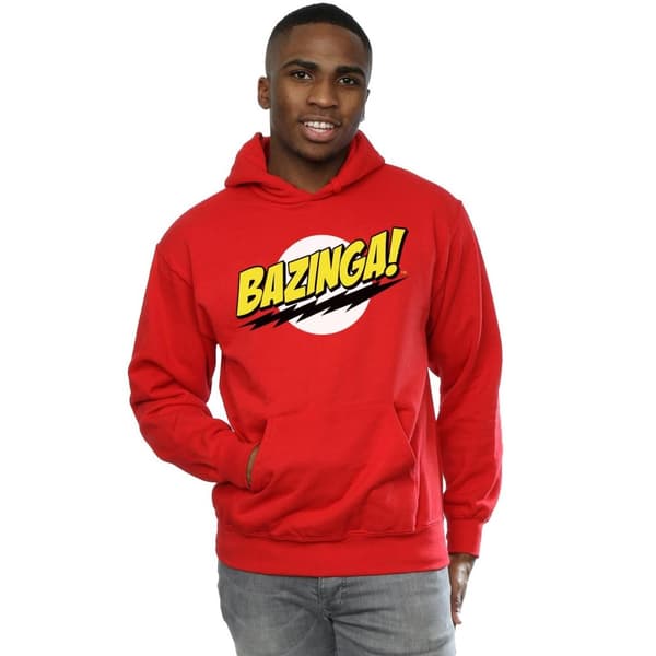 The Big Bang Theory Mens Sheldon Bazinga Hoodie