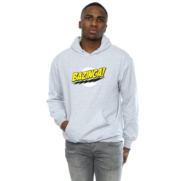 The Big Bang Theory Mens Sheldon Bazinga Hoodie