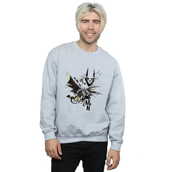 DC Comics Mens Batman Batface Splash Sweatshirt