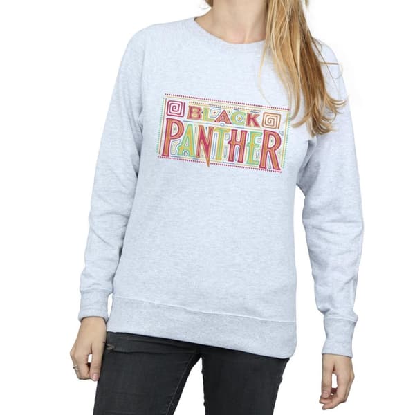 Marvel Sweatshirt med Tribal-logga från Black Panther - dam/dam