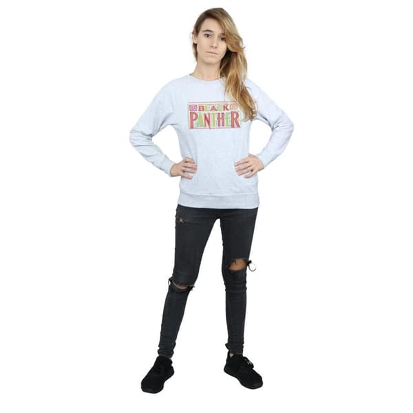 Marvel Sweatshirt med Tribal-logga från Black Panther - dam/dam