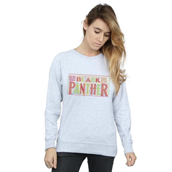 Marvel Sweatshirt med Tribal-logga från Black Panther - dam/dam