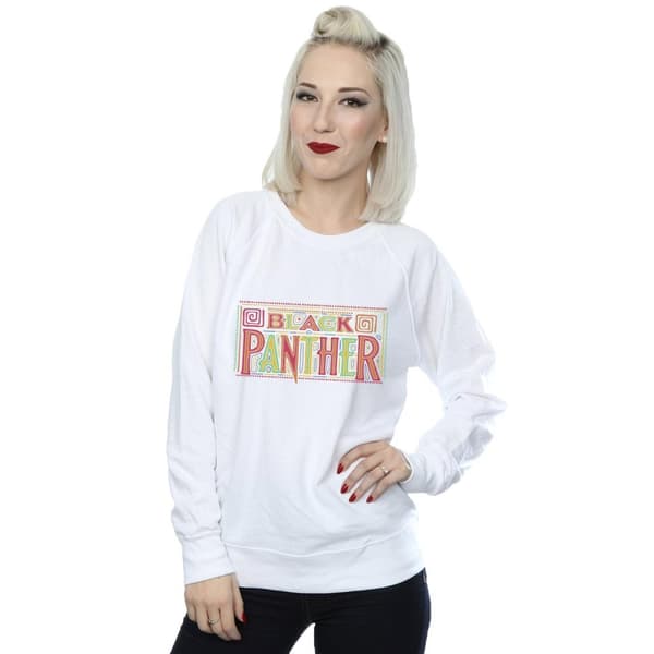 Marvel Sweatshirt med Tribal-logga från Black Panther - dam/dam