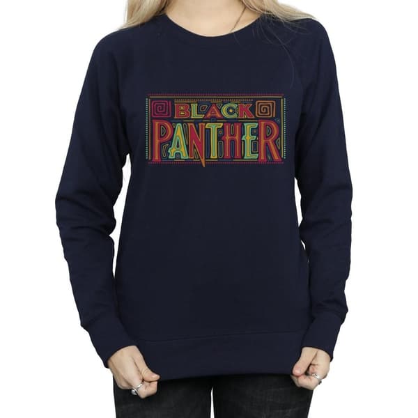 Marvel Sweatshirt med Tribal-logga från Black Panther - dam/dam