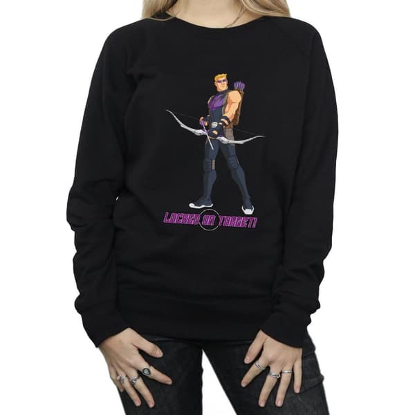 Marvel Womens/Ladies Hawkeye Locked On Target Sweatshirt