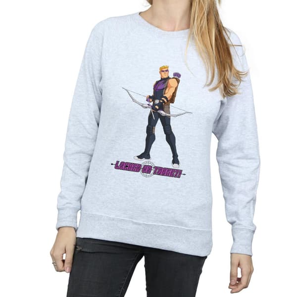 Marvel Womens/Ladies Hawkeye Locked On Target Sweatshirt