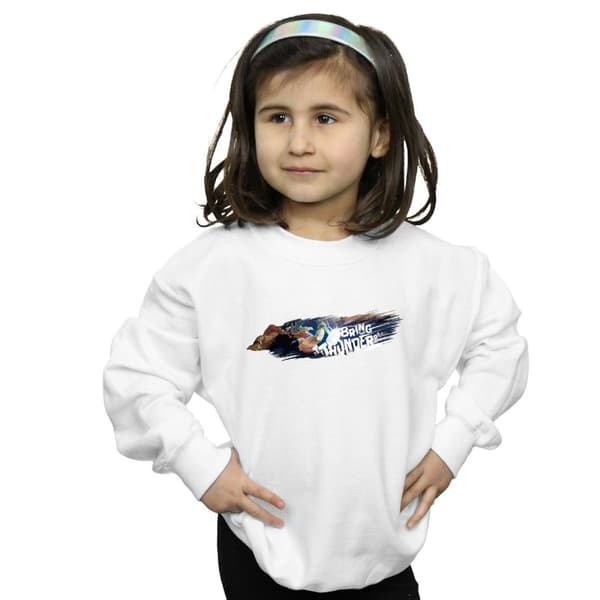 Marvel Girls Thor Bring The Thunder Sweatshirt White 7-8 Years