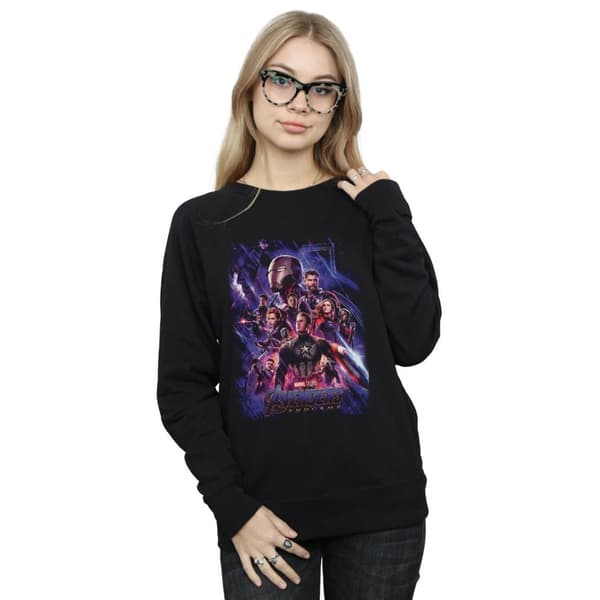 Marvel Womens/Ladies Avengers Endgame Movie Poster Sweatshirt