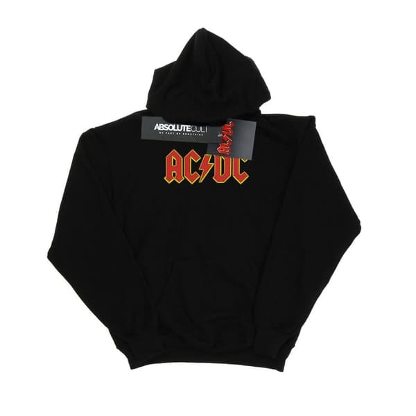 AC/DC Röd huvtröja med logotyp för kvinnor/damer