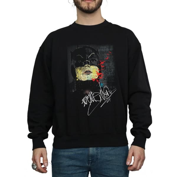 DC Comics Mens Batman TV Series Signature Sweatshirt