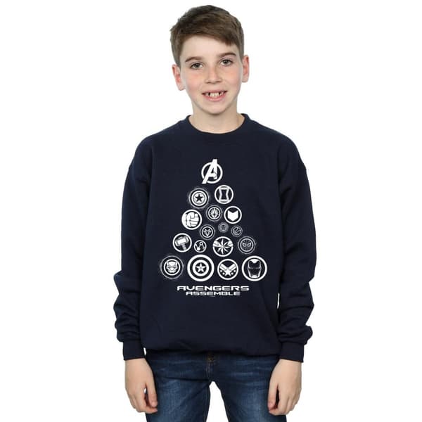 Marvel Boys Avengers Endgame Pyramid Icons Sweatshirt