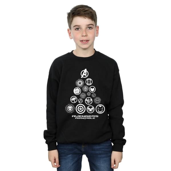 Marvel Boys Avengers Endgame Pyramid Icons Sweatshirt