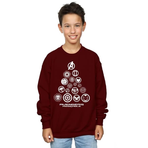 Marvel Boys Avengers Endgame Pyramid Icons Sweatshirt