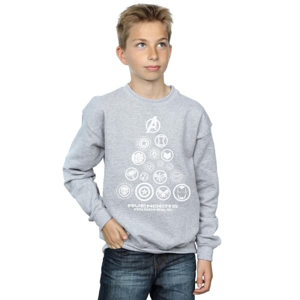 Marvel Boys Avengers Endgame Pyramid Icons Sweatshirt