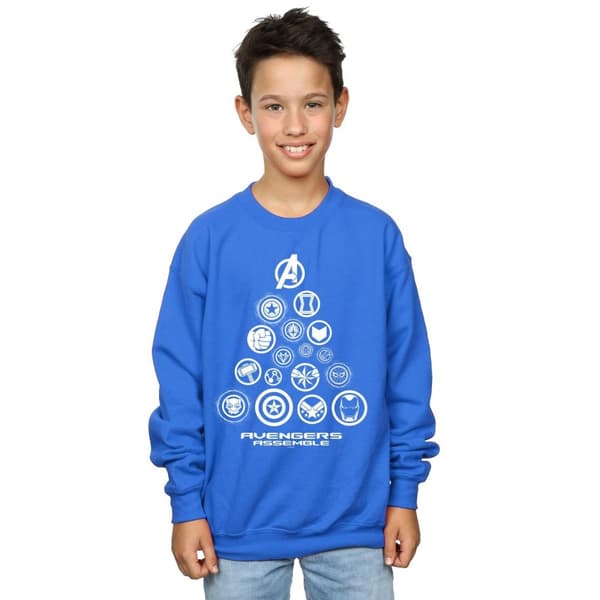 Marvel Boys Avengers Endgame Pyramid Icons Sweatshirt