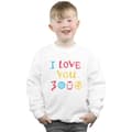 Miniatyrbild 2 av 3: Marvel Pojkar Avengers Endgame I Love You 3000 Crayons Sweatshirt