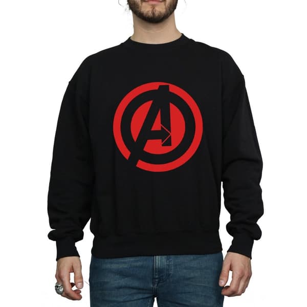 Marvel Mens Avengers Assemble Solid A Logo Sweatshirt