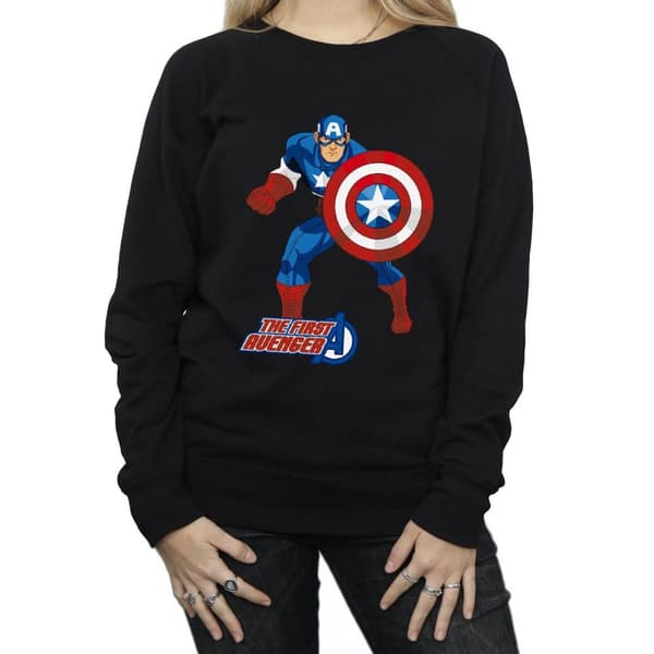 Marvel Womens/Ladies Captain America The First Avenger Sweatshirt