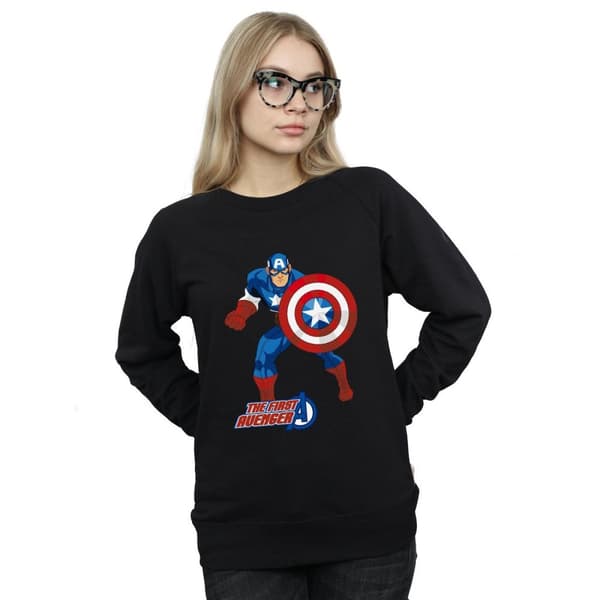 Marvel Womens/Ladies Captain America The First Avenger Sweatshirt