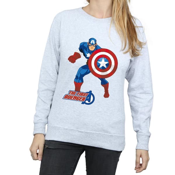 Marvel Womens/Ladies Captain America The First Avenger Sweatshirt
