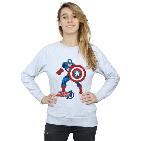 Marvel Womens/Ladies Captain America The First Avenger Sweatshirt