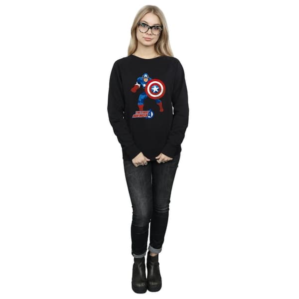 Marvel Womens/Ladies Captain America The First Avenger Sweatshirt