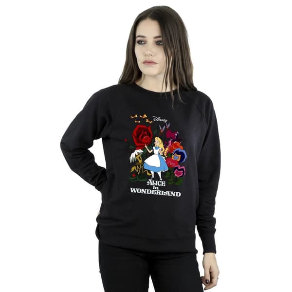 Disney Sweatshirt med blommor från Alice i underlandet - dam/dam