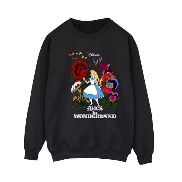 Disney Sweatshirt med blommor från Alice i underlandet - dam/dam